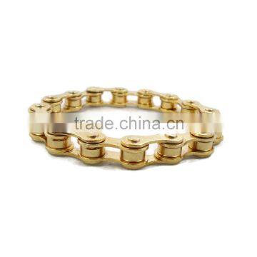 Gold Men Trendy Bicycle Chain Bracelet Bike Chain Bracelet
