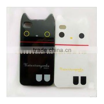 rabbit ear silicone mobile phone case for