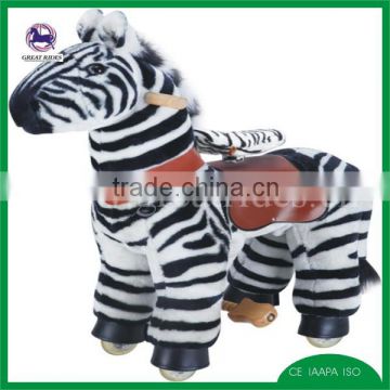 Giddy up pony ride on horse toy zebra