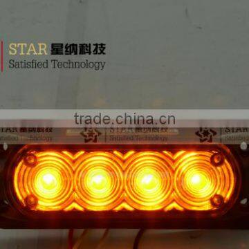 1W*4LED led emergency car strobe heed light 12V