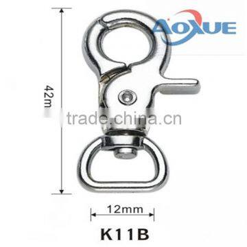 Zinc alloy Spring Clip Dog Swivel Snap Hook