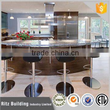 Melamine Kitchen Door for Arc-shaped Design Island Cabinet photo-1