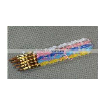 Nylon hair nail art cosmetic brush,acrylic handle makeup brush