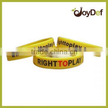 2016 Hot Selling Cheap Custom Promotion Silkscreen Silicone bracelets