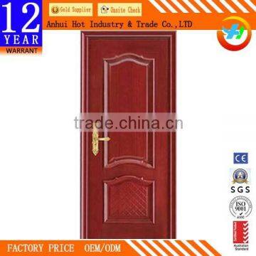 High Quality Interior French Door Simple Pattern Wood Front Door Wholesale Price Solid Wood Entrance Doors