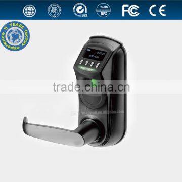 singe latch small fingerprint lock with OLED display and USB interface