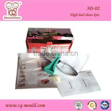 CQ Original 3D high-heel shoes kits accessories cake decoration mold High-heel shoes mould