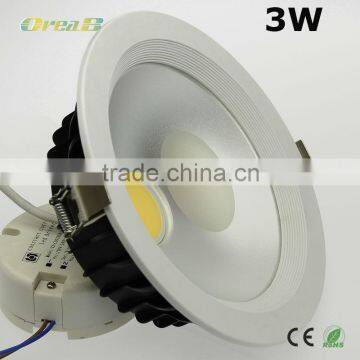 High Power 3 Warranty years led cob downlight,Dimmable cob led downlight