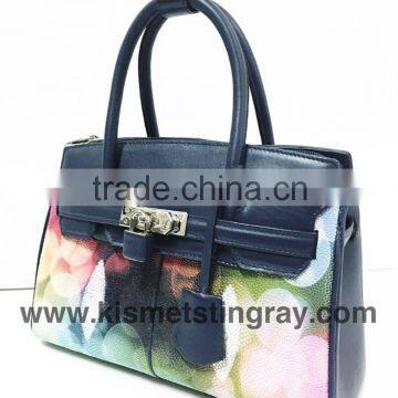 SMART CASUAL LADIES HANDBAGS, TOP HANDLE HANDBAGS WITH ADJUSTABLE SHOULDER STRAP, HIGH QUALITY GENUINE STINGRAY BAGS photo-3