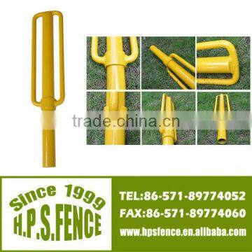 2014 china electric fence large welded handles post driver sinker for fence post