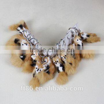 Promotional With Fake Fur Plush Toy Keychain