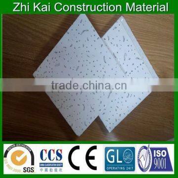 Tegular edge 12mm decorative mineral fiber ceiling board