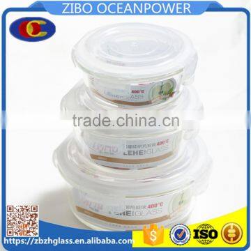 High Quality Round Glass Storage Box