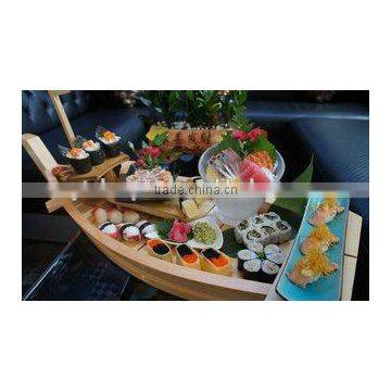 Factory Wholesale disposable sushi wooden boat with logo