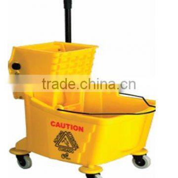yellow color mop wringer bucket