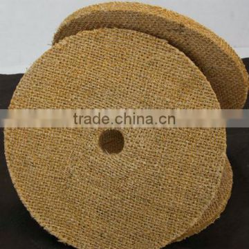 Sisal buffing wheel used in stainless steel polishing