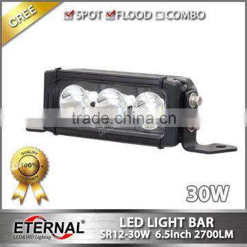 6.5in 30W motorcycle light bar led driving headlight ATV UTV truck trailer working light fogging lamp