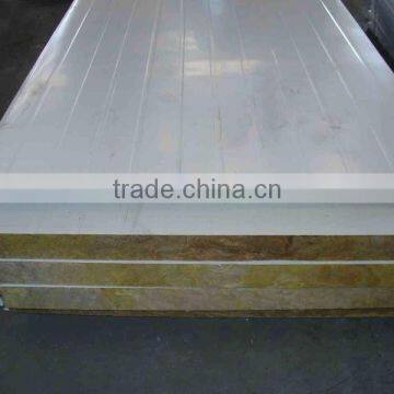 China High Quality Galvanized Color Steel Rock Wool Sandwich Panels photo-4