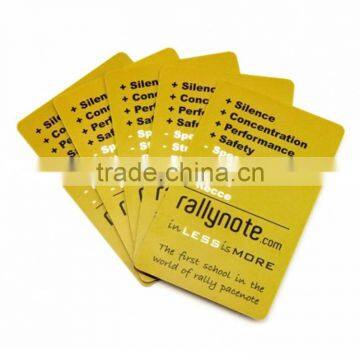 Cheap Gold Metallic PVC Card