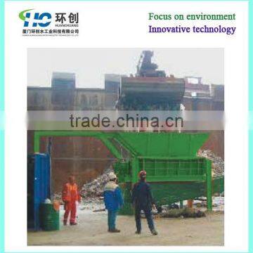 Solid waste shredder for RDF recycling plant