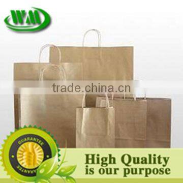 kraft paper bags with handle laminated with woven fabric for package