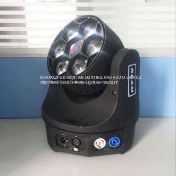 Sharp beam bee eye LED перемещающийся головой светильник 6x15w RGBW 4in1 прожекторный светильник для сцены с LED photo-4