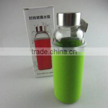 Wholesale Glass Sport Watter Bottle With Knitted Jacket in Stock photo-6