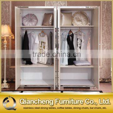 European Style Bed Room Popular Steel Wardrode Cabinet for Bedroom photo-2