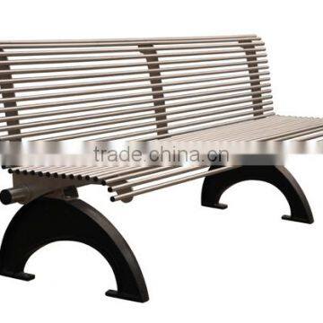 Cast Iron Street Leisure Long Bench With Back photo-4