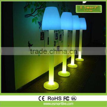 Hight quality PE modern design top glass tea floor lamp table/hot sales floor lamp