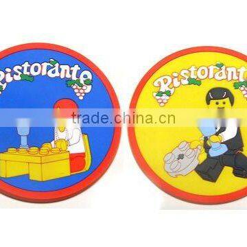 Heart Sahpe Soft Pvc Cup Mat