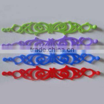 Hotselling thin silicone bracelet