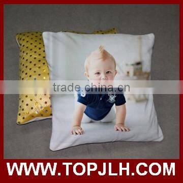 2017 hot wholesale sublimation logo printed pillow covers