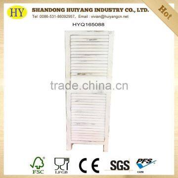 Vintage Painted Folding Screen Room Divider photo-2