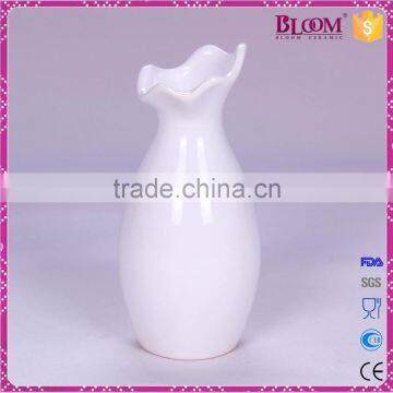 High Quality White Glazed Ceramic Vase Flower photo-2