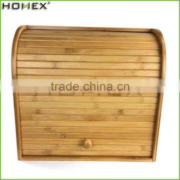 Bamboo Bread Display Cabinet/ Double Bread Box Homex-BSCI photo-2