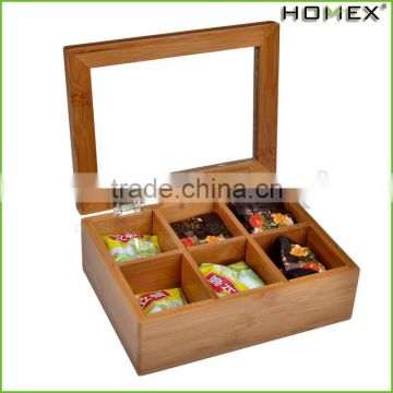 Bamboo Tea Box Bundle tea bag storage/Homex_Factory