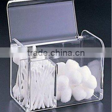 Clear Acrylic Cotton Ball and Swab Holder Case/ Cotton Ball Container photo-3