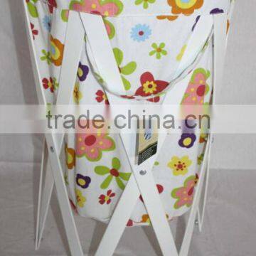 Whosale Foldable large capacity canvas laundry baskets / hamper / sorter