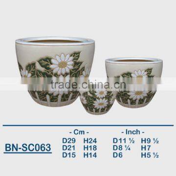 Vietnamese Ceramic Indoor Pot/ Indoor Planter BN-SC063