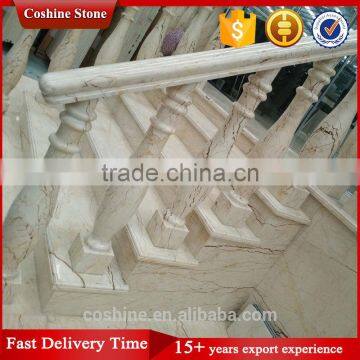 Popular Fashion Polished Natural Stone Sofita Beige Marble Staircase photo-3