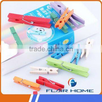 Pretty Cheap Decorative Mini Wooden Clothespin photo-2