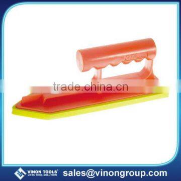 Rubber grout float, Pointed rubber float with plastic handle