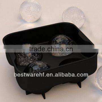 Novelty hot sell silicone ice glass mold on ebay,amazon Ice sphere Ball Mold.