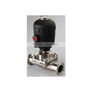 NLD hot sale stainless steel 304/316 sanitary manual pneumatic diaphragm valve