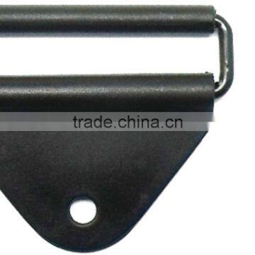 2" Plastic Chafe With Rectangle Loop and Roller, Rectangle W/Roller Chafe in Black, Plastic Chafe With Metal Loop In Black photo-3