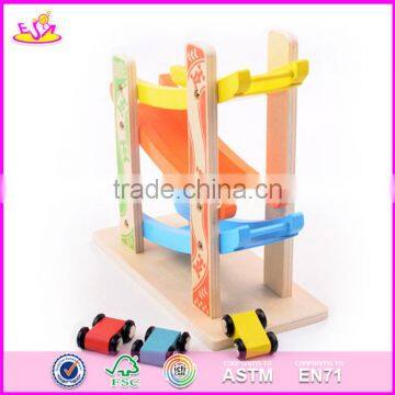 2017 New Design 3 Levels Funny Children Wooden Toy Car Track W04E052 photo-4
