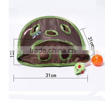 Pet Cat Mice Intelligence Play Toys Bell Tent With 9 Holes Cat Play Tunnel photo-4