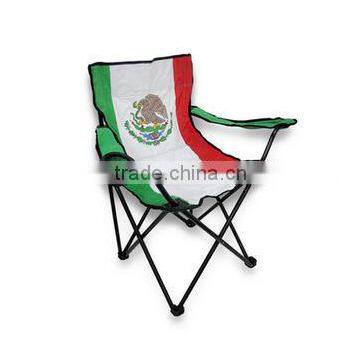 Folding Camping Chair With Flag Painted