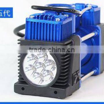 Double Cylinder Car Air PumpPortable Electric Mini 12V Car Air Compressor Pump Tyre Tire photo-2